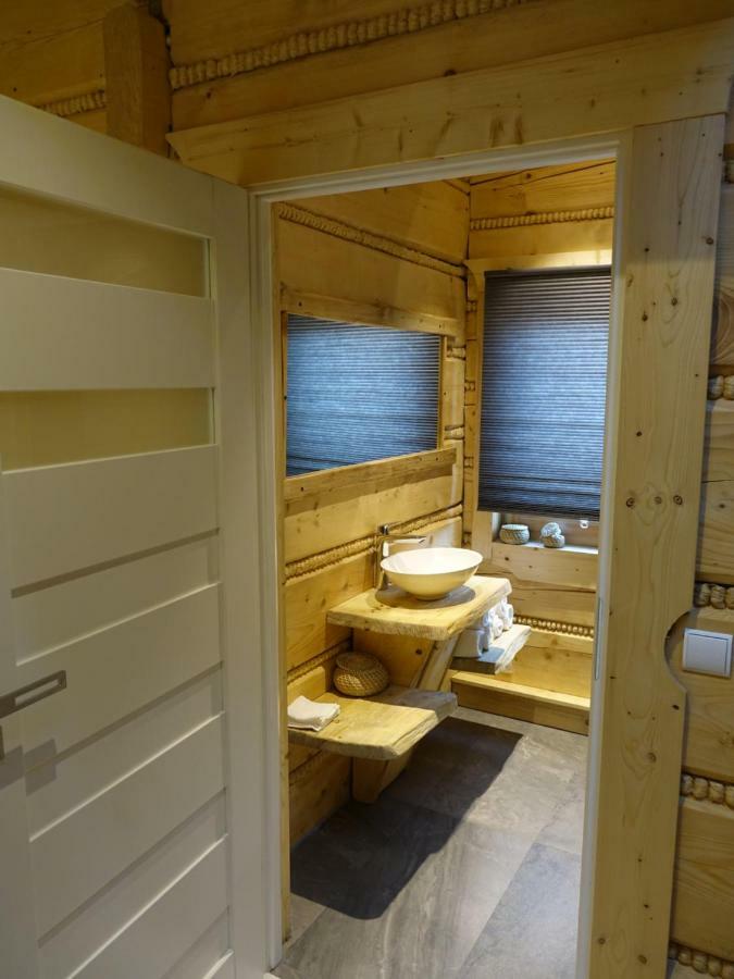 Domki Zawoja Z Jacuzzi Esterno foto